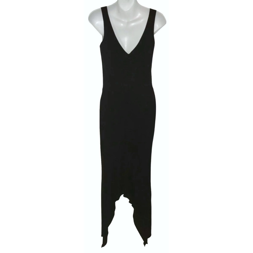 David Meister Dress Handkerchief Black Stevie Nicks Goth Witchy ALT Whimsygoth - Picture 5 of 11